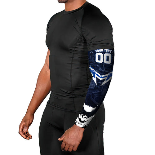 Personalised North Melbourne Kangaroos Football Arm Sleeves Fierce Kangaroo Mascot 3D Grunge City Art