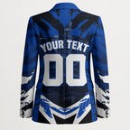 Personalised North Melbourne Kangaroos Football Blazer Fierce Kangaroo Mascot 3D Grunge City Art