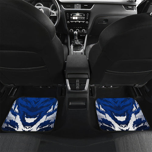 Personalised North Melbourne Kangaroos Football Car Mats Fierce Kangaroo Mascot 3D Grunge City Art