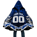 Personalised North Melbourne Kangaroos Football Cloak Fierce Kangaroo Mascot 3D Grunge City Art
