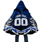 Personalised North Melbourne Kangaroos Football Cloak Fierce Kangaroo Mascot 3D Grunge City Art