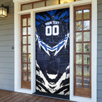 Personalised North Melbourne Kangaroos Football Door Cover Fierce Kangaroo Mascot 3D Grunge City Art