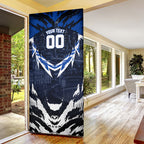 Personalised North Melbourne Kangaroos Football Door Cover Fierce Kangaroo Mascot 3D Grunge City Art