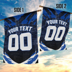 Personalised North Melbourne Kangaroos Football Garden Flag Fierce Kangaroo Mascot 3D Grunge City Art