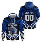 Personalised North Melbourne Kangaroos Football Hoodie Fierce Kangaroo Mascot 3D Grunge City Art