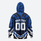 Personalised North Melbourne Kangaroos Football Hoodie Fierce Kangaroo Mascot 3D Grunge City Art