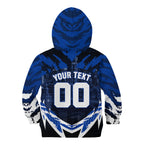 Personalised North Melbourne Kangaroos Football Kid Hoodie Fierce Kangaroo Mascot 3D Grunge City Art