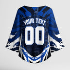 Personalised North Melbourne Kangaroos Football Kimono Sleeve Blouse Fierce Kangaroo Mascot 3D Grunge City Art
