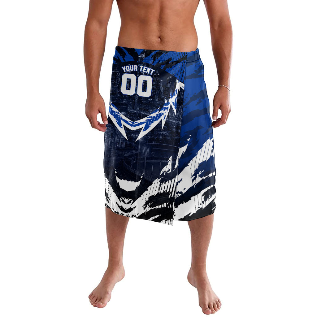 Personalised North Melbourne Kangaroos Football Lavalava Fierce Kangaroo Mascot 3D Grunge City Art