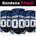 Personalised North Melbourne Kangaroos Football Neck Gaiter Fierce Kangaroo Mascot 3D Grunge City Art