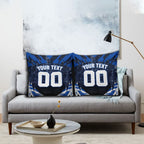 Personalised North Melbourne Kangaroos Football Pillow Cover Fierce Kangaroo Mascot 3D Grunge City Art
