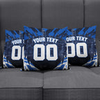 Personalised North Melbourne Kangaroos Football Pillow Cover Fierce Kangaroo Mascot 3D Grunge City Art