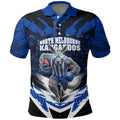 Personalised North Melbourne Kangaroos Football Polo Shirt Fierce Kangaroo Mascot 3D Grunge City Art