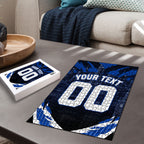 Personalised North Melbourne Kangaroos Football Puzzle Fierce Kangaroo Mascot 3D Grunge City Art