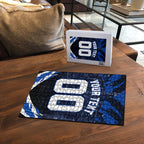 Personalised North Melbourne Kangaroos Football Puzzle Fierce Kangaroo Mascot 3D Grunge City Art