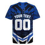 Personalised North Melbourne Kangaroos Football Rugby Jersey Fierce Kangaroo Mascot 3D Grunge City Art
