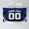 Personalised North Melbourne Kangaroos Football Tablecloth Fierce Kangaroo Mascot 3D Grunge City Art