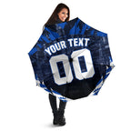 Personalised North Melbourne Kangaroos Football Umbrella Fierce Kangaroo Mascot 3D Grunge City Art