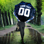 Personalised North Melbourne Kangaroos Football Umbrella Fierce Kangaroo Mascot 3D Grunge City Art