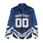 Personalised North Melbourne Kangaroos Football Women Casual Shirt Fierce Kangaroo Mascot 3D Grunge City Art