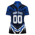 Personalised North Melbourne Kangaroos Football Women Polo Shirt Fierce Kangaroo Mascot 3D Grunge City Art
