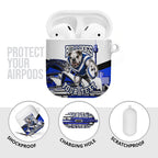 Personalised Canterbury Bankstown Bulldogs AirPods Case Rugby Mascot Sydney City Skyline
