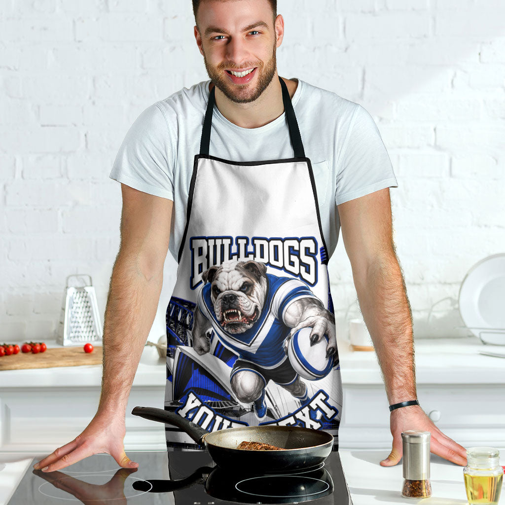 Personalised Canterbury Bankstown Bulldogs Apron Rugby Mascot Sydney City Skyline