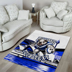Personalised Canterbury Bankstown Bulldogs Area Rug Rugby Mascot Sydney City Skyline