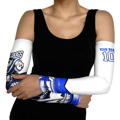 Personalised Canterbury Bankstown Bulldogs Arm Sleeves Rugby Mascot Sydney City Skyline