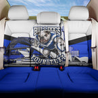 Personalised Canterbury Bankstown Bulldogs Back Car Seat Cover Rugby Mascot Sydney City Skyline