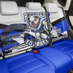 Personalised Canterbury Bankstown Bulldogs Back Car Seat Cover Rugby Mascot Sydney City Skyline