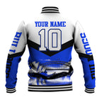 Personalised Canterbury Bankstown Bulldogs Baseball Jacket Rugby Mascot Sydney City Skyline