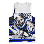 Personalised Canterbury Bankstown Bulldogs Basketball Jersey Rugby Mascot Sydney City Skyline