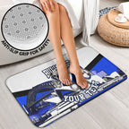 Personalised Canterbury Bankstown Bulldogs Bathroom Set Rugby Mascot Sydney City Skyline