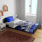 Personalised Canterbury Bankstown Bulldogs Bedding Set Rugby Mascot Sydney City Skyline