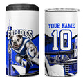 Personalised Canterbury Bankstown Bulldogs 4 in 1 Can Cooler Tumbler Rugby Mascot Sydney City Skyline