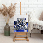 Personalised Canterbury Bankstown Bulldogs Canvas Wall Art Rugby Mascot Sydney City Skyline
