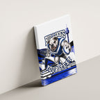 Personalised Canterbury Bankstown Bulldogs Canvas Wall Art Rugby Mascot Sydney City Skyline