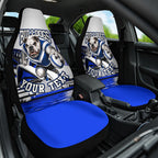 Personalised Canterbury Bankstown Bulldogs Car Seat Cover Rugby Mascot Sydney City Skyline