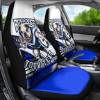Personalised Canterbury Bankstown Bulldogs Car Seat Cover Rugby Mascot Sydney City Skyline
