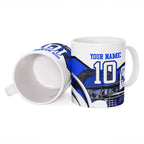 Personalised Canterbury Bankstown Bulldogs Ceramic Mug Rugby Mascot Sydney City Skyline
