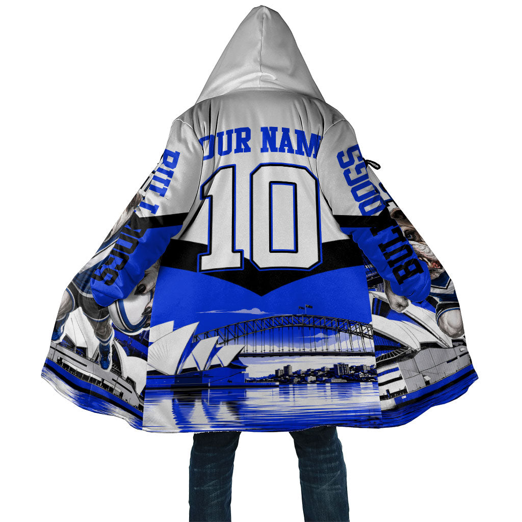 Personalised Canterbury Bankstown Bulldogs Cloak Rugby Mascot Sydney City Skyline
