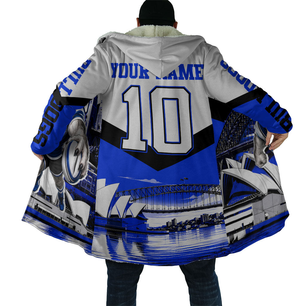 Personalised Canterbury Bankstown Bulldogs Cloak Rugby Mascot Sydney City Skyline