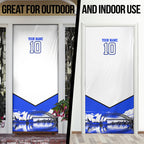Personalised Canterbury Bankstown Bulldogs Door Cover Rugby Mascot Sydney City Skyline