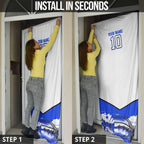 Personalised Canterbury Bankstown Bulldogs Door Cover Rugby Mascot Sydney City Skyline