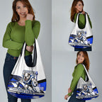 Personalised Canterbury Bankstown Bulldogs Grocery Bag Rugby Mascot Sydney City Skyline