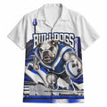 Personalised Canterbury Bankstown Bulldogs Hawaiian Shirt Rugby Mascot Sydney City Skyline