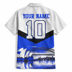 Personalised Canterbury Bankstown Bulldogs Hawaiian Shirt Rugby Mascot Sydney City Skyline