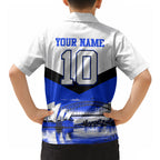 Personalised Canterbury Bankstown Bulldogs Hawaiian Shirt Rugby Mascot Sydney City Skyline