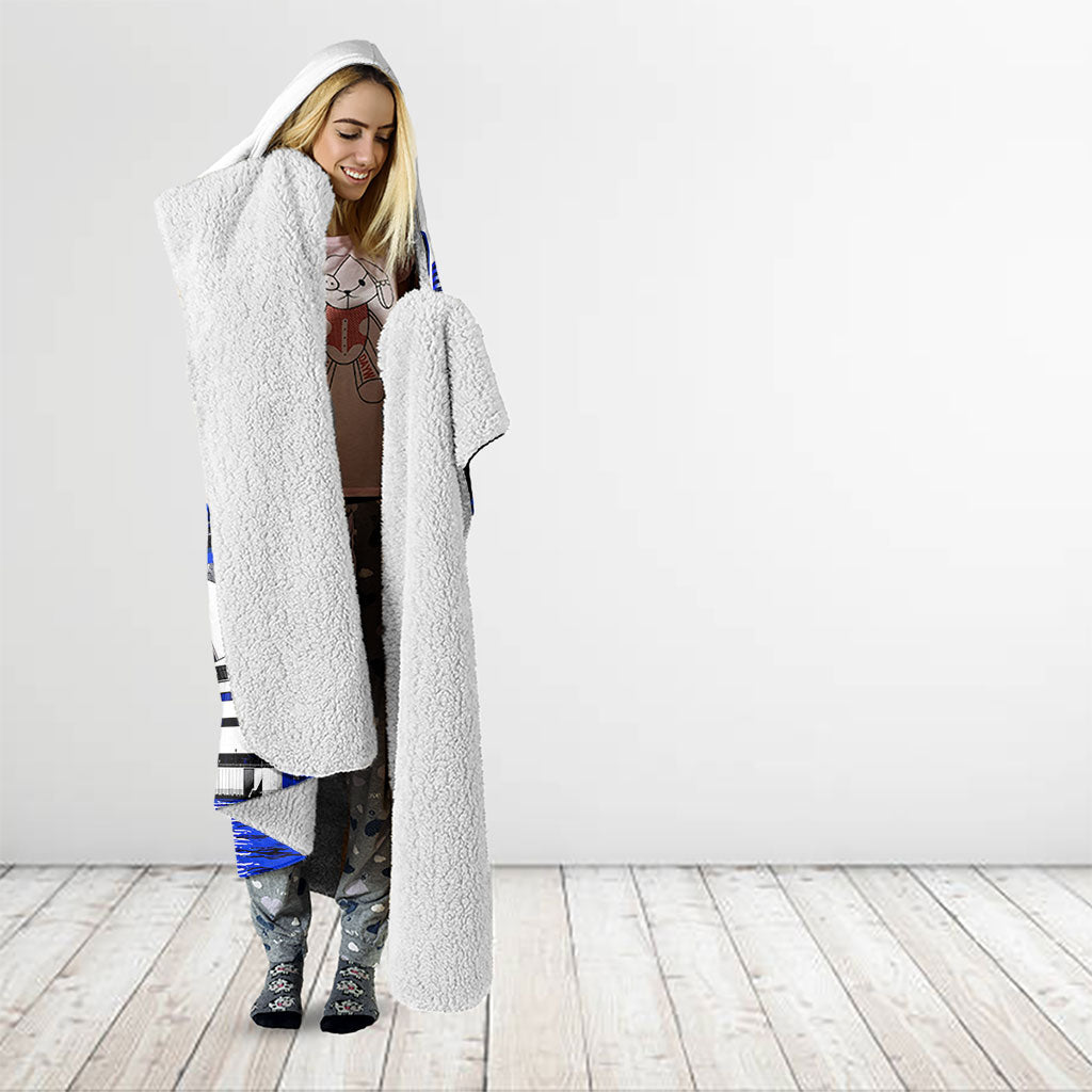 Personalised Canterbury Bankstown Bulldogs Hooded Blanket Rugby Mascot Sydney City Skyline